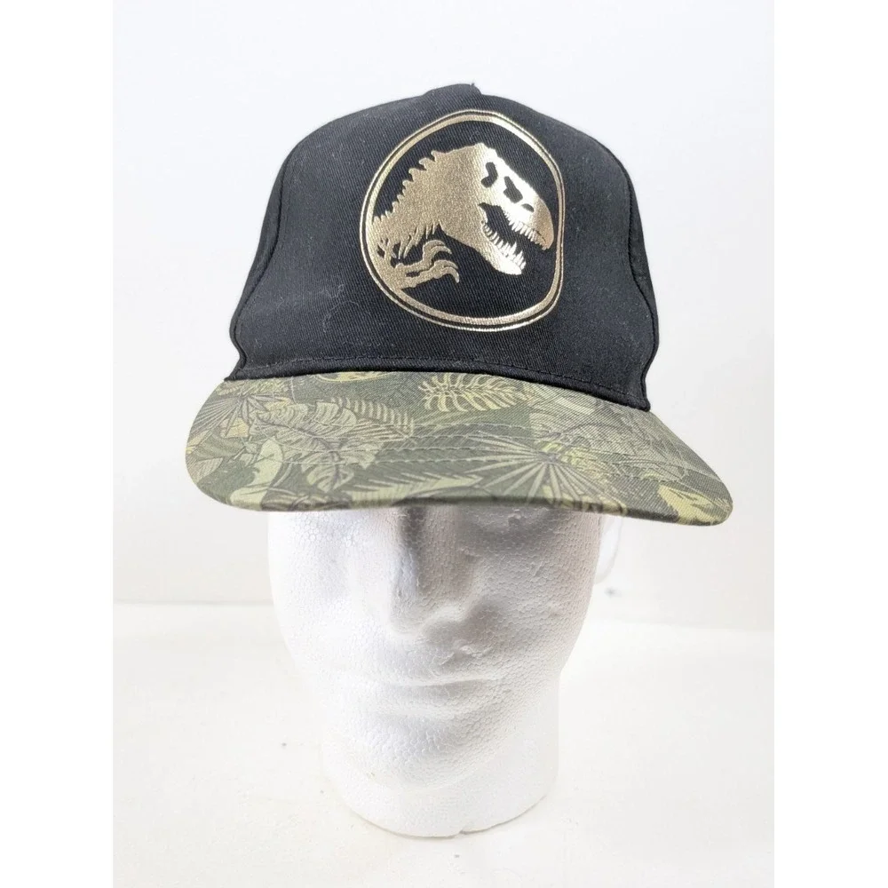 Jurassic World Gold Hat Boy's One Size T-Rex Adjustable Dinosaurs Jurassic Park